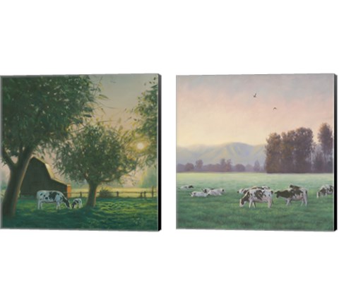 Farm Life 2 Piece Canvas Print Set by James Wiens