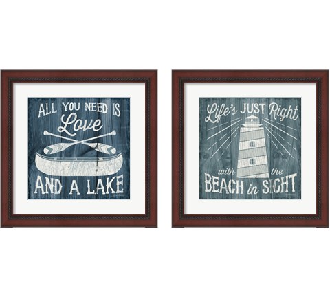 Up North 2 Piece Framed Art Print Set by Laura Marshall