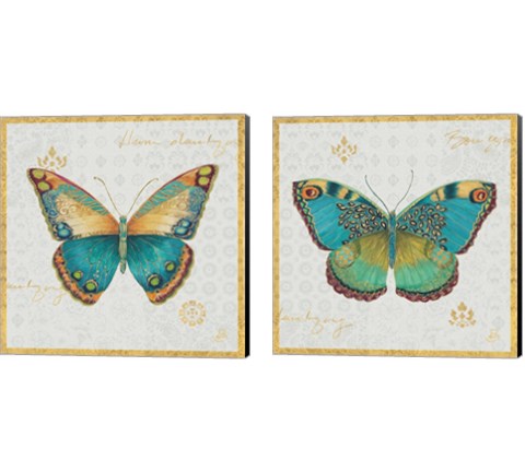Bohemian Wings Butterfly 2 Piece Canvas Print Set by Daphne Brissonnet