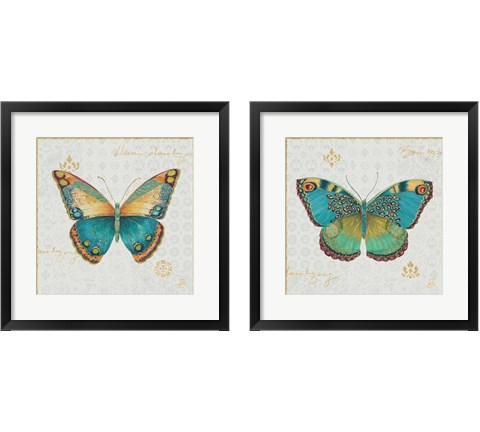 Bohemian Wings Butterfly 2 Piece Framed Art Print Set by Daphne Brissonnet