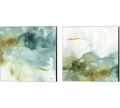 My Greenhouse Abstract 2 Piece Canvas Print Set by Lisa Audit