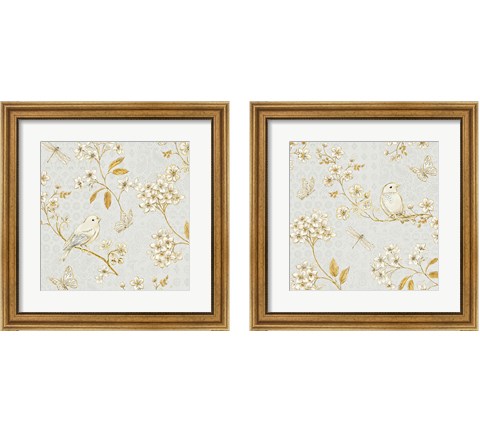 Golden Garden 2 Piece Framed Art Print Set by Daphne Brissonnet