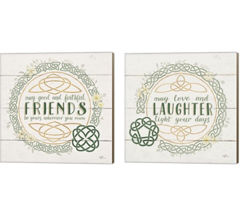 Irish Blessings 2 Piece Canvas Print Set by Janelle Penner