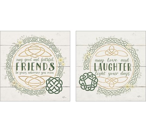Irish Blessings 2 Piece Art Print Set by Janelle Penner
