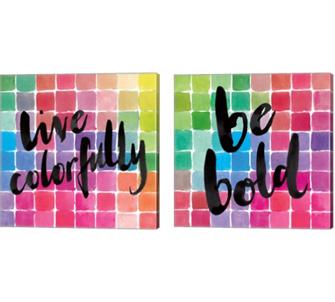 Color Quotes 2 Piece Canvas Print Set by Sara Zieve Miller