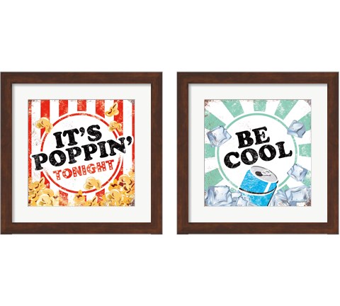 Poppin' & Cool 2 Piece Framed Art Print Set by J.J. Brando
