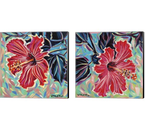 Hawaiian Beauty 2 Piece Canvas Print Set by Carolee Vitaletti