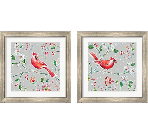 Holiday Wings 2 Piece Framed Art Print Set by Daphne Brissonnet