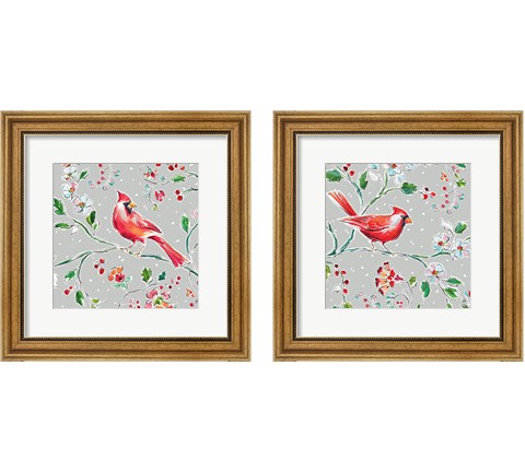 Holiday Wings 2 Piece Framed Art Print Set by Daphne Brissonnet