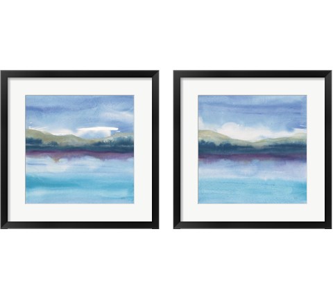 Violet Reflection 2 Piece Framed Art Print Set by Chris Paschke