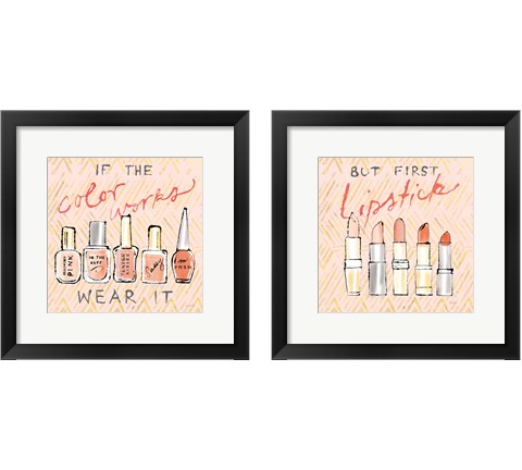 Geo Beauty and Sass 2 Piece Framed Art Print Set by Sue Schlabach