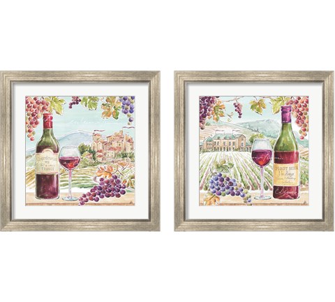 Wine Country 2 Piece Framed Art Print Set by Daphne Brissonnet