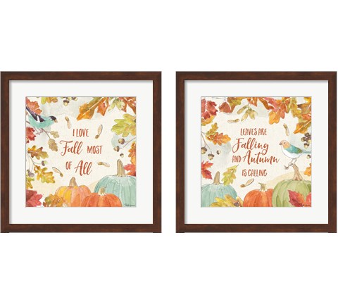 Falling for Fall 2 Piece Framed Art Print Set by Beth Grove