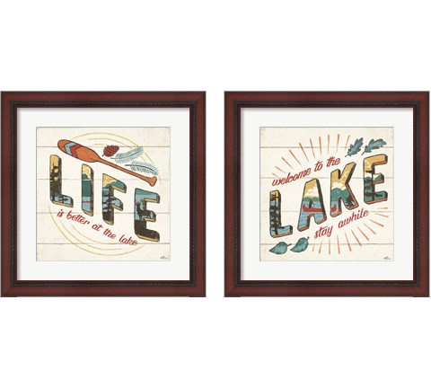 Vintage Lake 2 Piece Framed Art Print Set by Janelle Penner