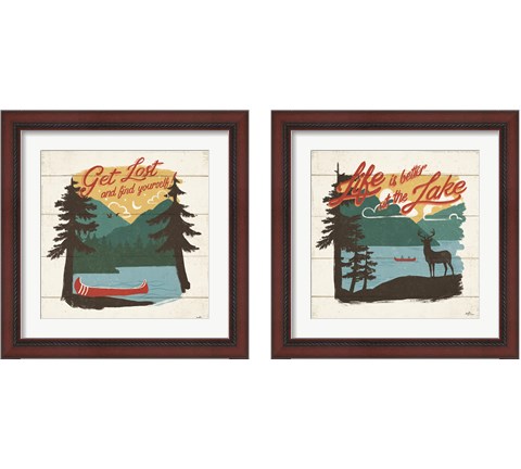 Vintage Lake 2 Piece Framed Art Print Set by Janelle Penner