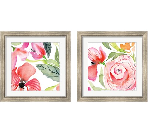Bloom to Remember  2 Piece Framed Art Print Set by Kristy Rice