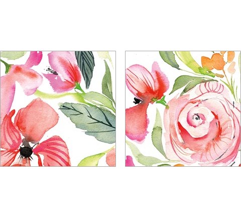Bloom to Remember  2 Piece Art Print Set by Kristy Rice