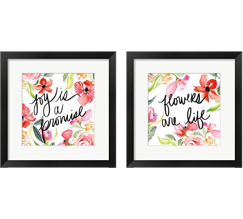 Bloom to Remember 2 Piece Framed Art Print Set by Kristy Rice