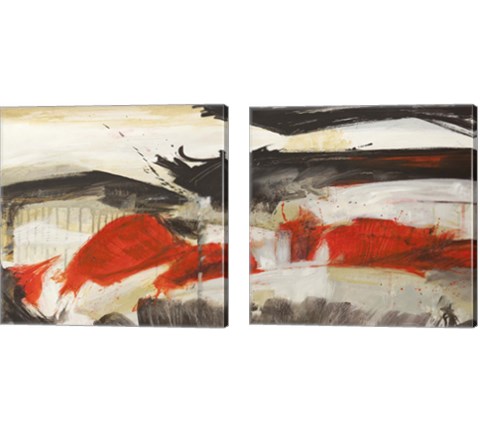 Primal Intersection 2 Piece Canvas Print Set by Jim Stone