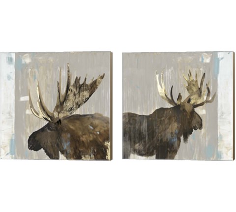 Moose Tails 2 Piece Canvas Print Set by Aimee Wilson