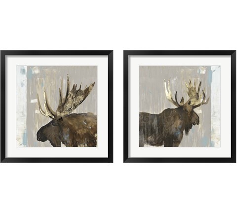 Moose Tails 2 Piece Framed Art Print Set by Aimee Wilson