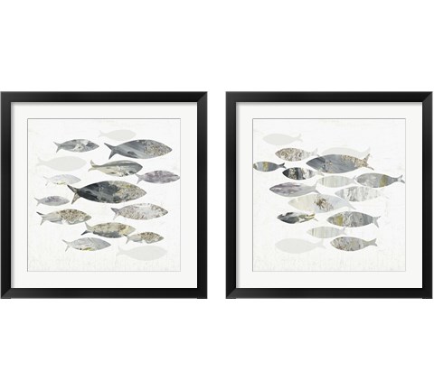 Gone Fishing  2 Piece Framed Art Print Set by Aimee Wilson