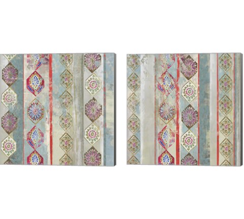 Painted Wood 2 Piece Canvas Print Set by Aimee Wilson