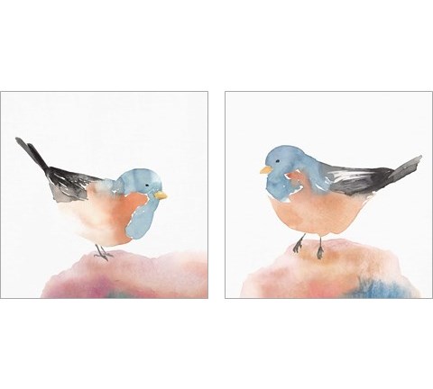 Birdie  2 Piece Art Print Set by Isabelle Z