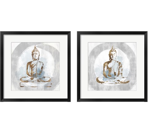 Buddhist 2 Piece Framed Art Print Set by Isabelle Z