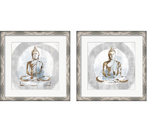 Buddhist 2 Piece Framed Art Print Set by Isabelle Z