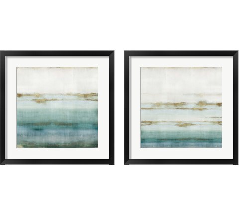 Cerulean Haze 2 Piece Framed Art Print Set by Isabelle Z