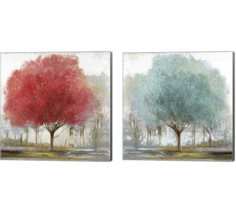 By the Treeside 2 Piece Canvas Print Set by Allison Pearce