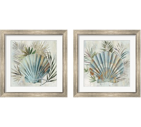 Turquoise Shell 2 Piece Framed Art Print Set by Aimee Wilson