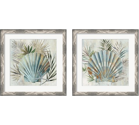 Turquoise Shell 2 Piece Framed Art Print Set by Aimee Wilson