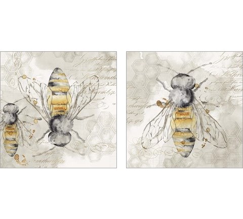 Queen Bee 2 Piece Art Print Set by Eva Watts