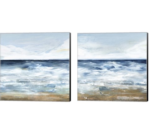 Blue Ocean 2 Piece Canvas Print Set by Isabelle Z