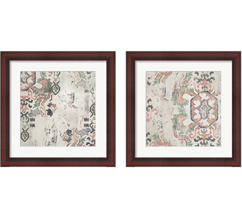 Oriental Rug 2 Piece Framed Art Print Set by Tom Reeves