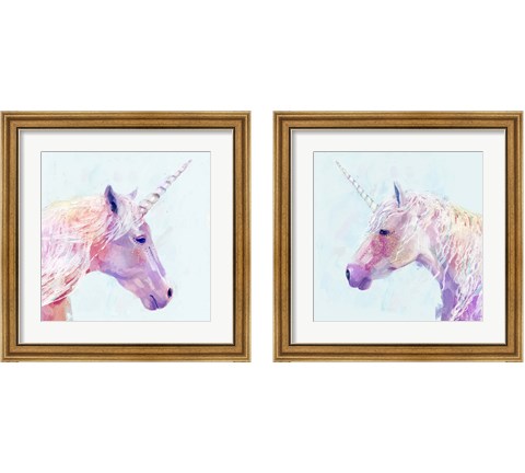 Mystic Unicorn 2 Piece Framed Art Print Set by Victoria Borges