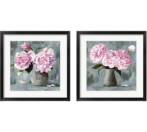 Peony Study 2 Piece Framed Art Print Set by Victoria Borges