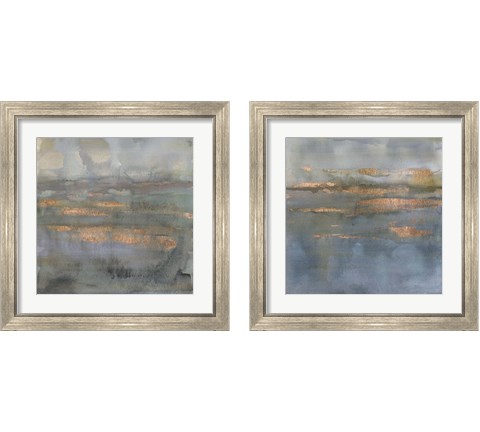 Copper Emulsion 2 Piece Framed Art Print Set by Victoria Borges