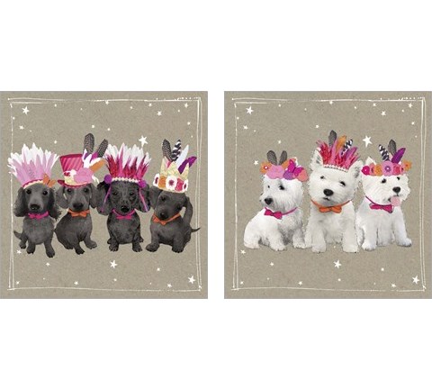 Fancypants Wacky Dogs 2 Piece Art Print Set by Hammond Gower