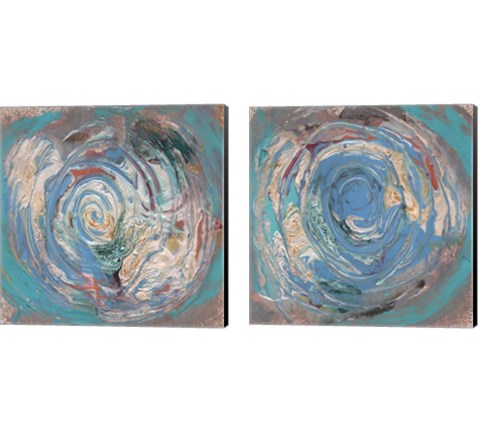 Space Oddity 2 Piece Canvas Print Set by Alicia Ludwig