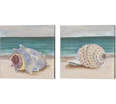 She Sells Seashells 2 Piece Canvas Print Set by Alicia Ludwig