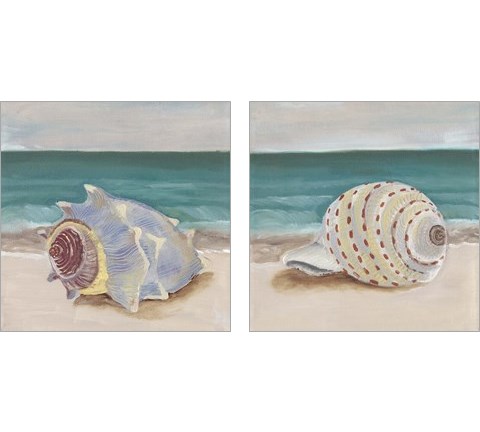 She Sells Seashells 2 Piece Art Print Set by Alicia Ludwig
