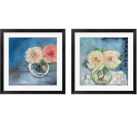 Roses  2 Piece Framed Art Print Set by Marina Louw
