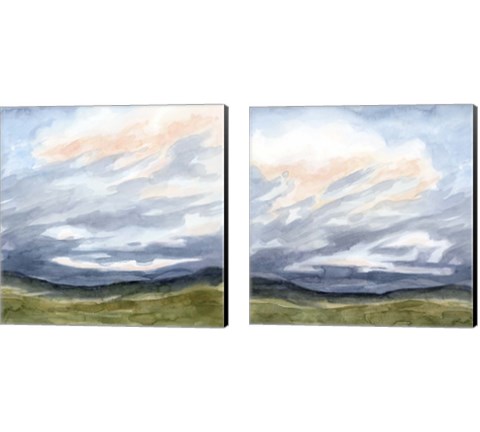 Windswept Horizon 2 Piece Canvas Print Set by Grace Popp