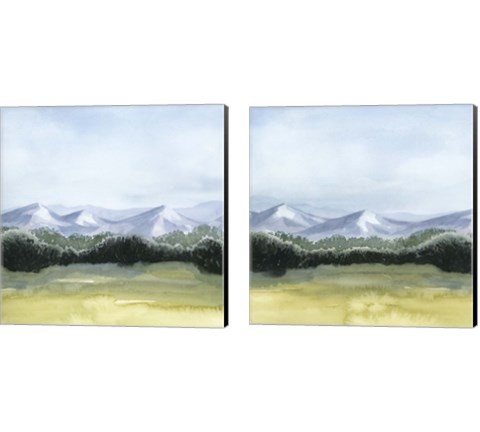Blue Mountain Break 2 Piece Canvas Print Set by Grace Popp
