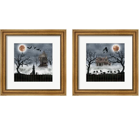Harvest Moon 2 Piece Framed Art Print Set by Grace Popp