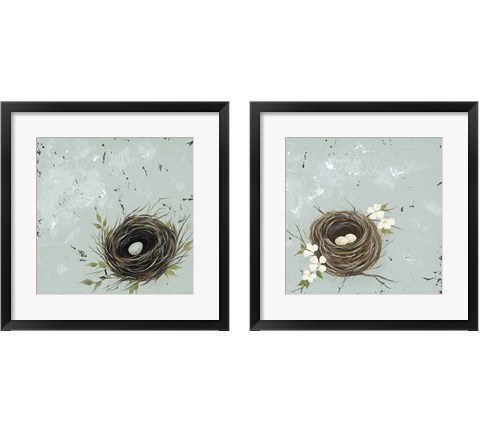 Flower Nest 2 Piece Framed Art Print Set by Jade Reynolds