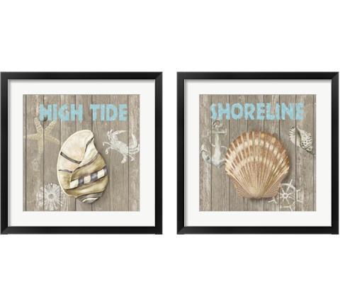 High Tide Shoreline 2 Piece Framed Art Print Set by Jade Reynolds